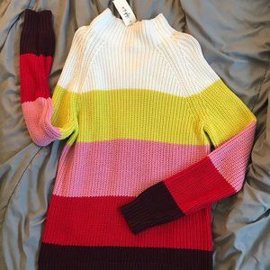 Style & Co Colorful Striped Sweater, Size Large